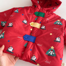 將圖片載入圖庫檢視器 ZDW5622SE-冬季熊貓撞色加厚夾棉外套
