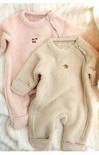 將圖片載入圖庫檢視器 D25279LS-秋冬圓領搖粒絨側拉鍊包腳連體衣
