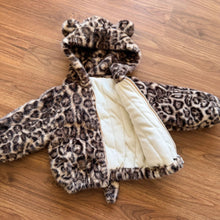 Load image into Gallery viewer, DW250620SE-冬季豹紋仿兔毛加厚外套
