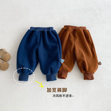 Load image into Gallery viewer, ZDY5217SE-冬季可愛動物貼布套頭長袖上衣&amp;保暖長褲
