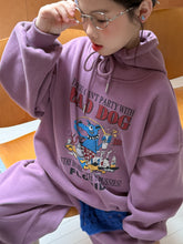 將圖片載入圖庫檢視器 2025D201TG-冬季韓版卡通印花加絨休閒連帽兩件套
