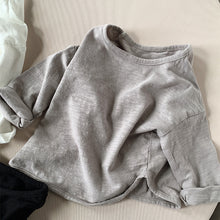 將圖片載入圖庫檢視器 2153SE-秋季韓版百搭素色竹節棉長袖T恤
