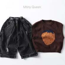 Load image into Gallery viewer, 25B52SE-春秋插畫圓領針織馬甲
