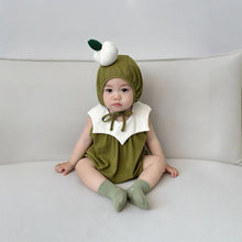 Load image into Gallery viewer, 51406LS-Summer Korean Onion Shape Sleeveless Bodysuit + Hat 

