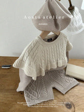 將圖片載入圖庫檢視器 &lt;台灣館&gt;AT24A011-Aosta秋款🧥 **針織斗篷T恤 (Knit Cape Tee)**【正韓】
