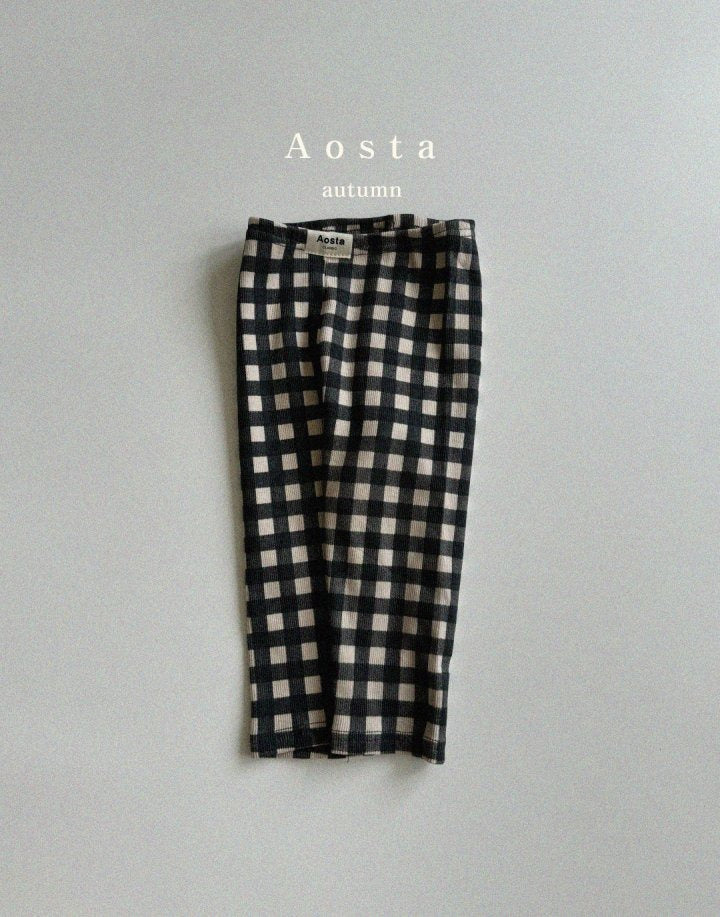 <韓國館>AT24A050-Aosta格紋打底褲 (Check Leggings)【正韓】