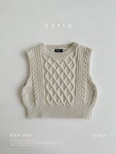 將圖片載入圖庫檢視器 &lt;台灣館&gt;AT24A009-Aosta秋款🦺 **親子針織背心 (Knit Vest)**【正韓】
