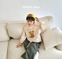 將圖片載入圖庫檢視器 &lt;台灣館&gt;AT24P017-Peanuts house英字貼布牛仔寬褲 【正韓】
