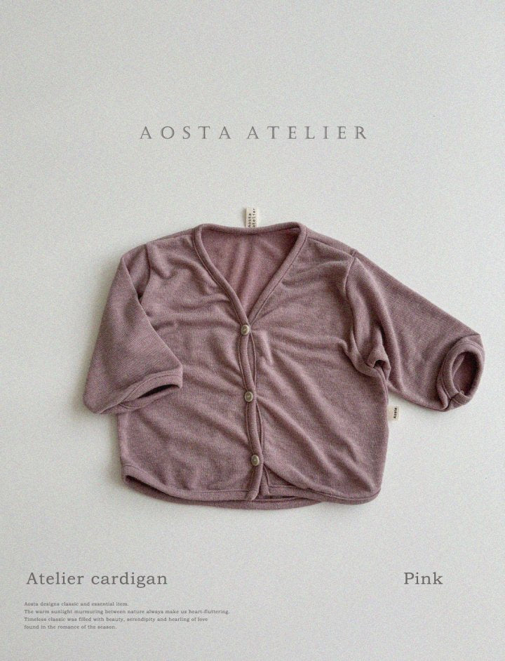 <台灣館>AT24A038-Aosta工作室開襟衫 (Atelier Cardigan)【正韓】