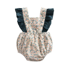 Load image into Gallery viewer, BRS8041LS-Floral color matching baby crawling clothes
