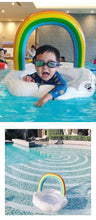 Load image into Gallery viewer, WH62301-Thickened sequined rainbow children&#39;s seat ring, infant swimming ring, baby underarm ring
