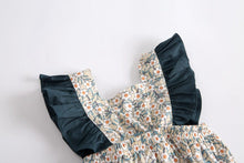 Load image into Gallery viewer, BRS8041LS-Floral color matching baby crawling clothes
