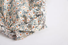 Load image into Gallery viewer, BRS8041LS-Floral color matching baby crawling clothes
