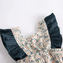 Load image into Gallery viewer, BRS8041LS-Floral color matching baby crawling clothes
