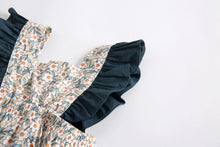 Load image into Gallery viewer, BRS8041LS-Floral color matching baby crawling clothes
