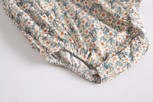 Load image into Gallery viewer, BRS8041LS-Floral color matching baby crawling clothes

