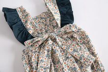 Load image into Gallery viewer, BRS8041LS-Floral color matching baby crawling clothes
