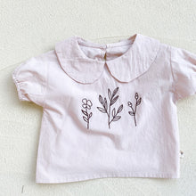 將圖片載入圖庫檢視器 1142SE-童裝兒童襯衫韓版夏裝嬰童寶寶繡花娃娃襯衣女童嬰兒純棉娃娃衫
