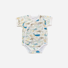 Load image into Gallery viewer, 6945LS-Summer thin boneless short-sleeved animal full-print triangle bodysuit 
