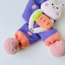 Load image into Gallery viewer, DJ16AC-Autumn and winter warm wool hat + animal scarf two-piece set
