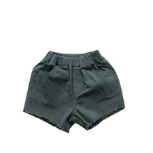 將圖片載入圖庫檢視器 1113PA-基礎款復古童裝好品質短褲男女寶寶洋氣散邊熱褲
