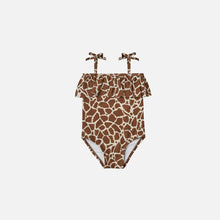 Load image into Gallery viewer, 6932LS-High elastic full-print flower animal girls sling triangle swimsuit (pre-sale delivery after 3/10) 

