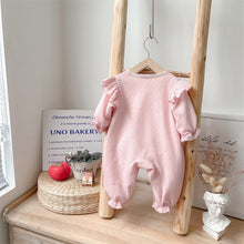 Load image into Gallery viewer, 2303224LS-Sweet autumn bowknot romper with a hint of fragrance
