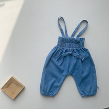 將圖片載入圖庫檢視器 1050LS-春季韓版嬰兒背帶牛仔褲
