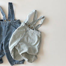 Load image into Gallery viewer, 23D892LS-2022 children&#39;s spring and autumn new pants Korean version loose foreign style Japanese carrot-shaped easy-to-wear denim overalls
