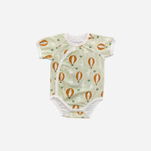 Load image into Gallery viewer, 6945LS-Summer thin boneless short-sleeved animal full-print triangle bodysuit 
