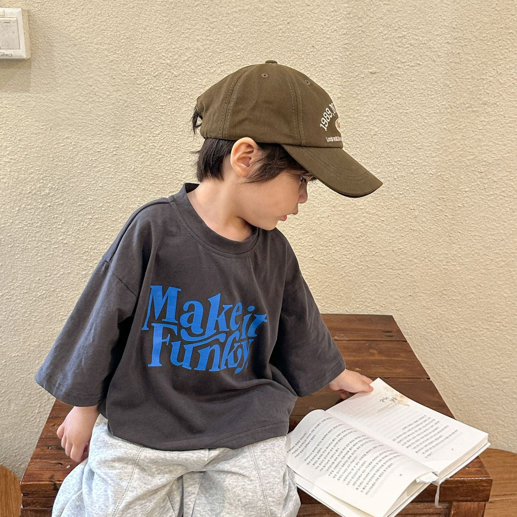 C81113SE- Spring and Autumn Pure Cotton Thin Korean Style Children's Loose Long Sleeve Top