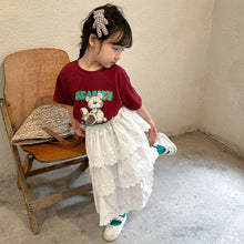 Load image into Gallery viewer, X81366DS-Summer pure cotton edge princess half-length cake dress 
