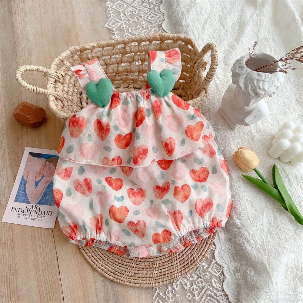 2302298LS-Fashionable thin baby girl sling bodysuit
