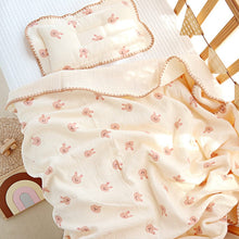 Load image into Gallery viewer, 2042AC-Four Seasons 4-layer cotton yarn lace nap blanket towel quilt 
