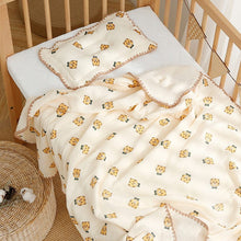 Load image into Gallery viewer, 2042AC-Four Seasons 4-layer cotton yarn lace nap blanket towel quilt 
