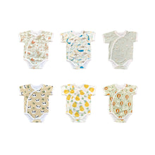 Load image into Gallery viewer, 6945LS-Summer thin boneless short-sleeved animal full-print triangle bodysuit 
