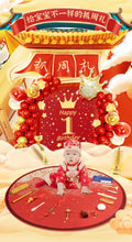 Load image into Gallery viewer, XIN-ZZDTAC-One-year-old baby girl and boy set baby red cloth Chinese style children&#39;s birthday arrangement props modern 
