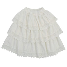 Load image into Gallery viewer, X81366DS-Summer pure cotton edge princess half-length cake dress 

