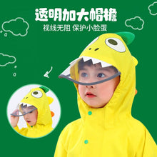 將圖片載入圖庫檢視器 YY216AC-兒童雨衣男女童連體雨衣雨褲學生雨披幼兒園萌寶寶卡通雨衣

