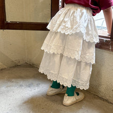 Load image into Gallery viewer, X81366DS-Summer pure cotton edge princess half-length cake dress 
