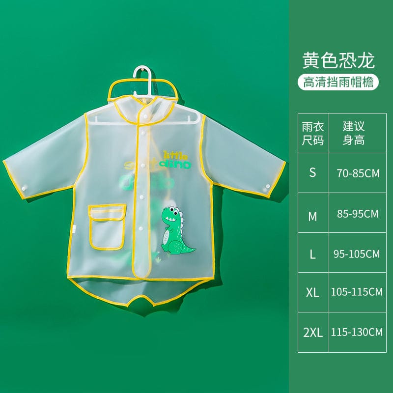 YY210AC-Pig Daddy's new children's raincoat boys and girls EVA medium-length children's raincoat waterproof kindergarten raincoat 