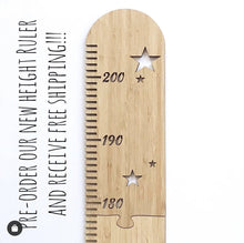 Load image into Gallery viewer, 202111161137AC-INS Nordic style wooden star stitching height ruler
