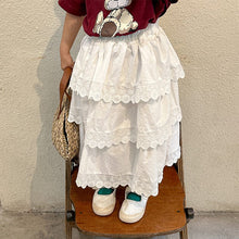 Load image into Gallery viewer, X81366DS-Summer pure cotton edge princess half-length cake dress 
