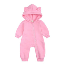 Load image into Gallery viewer, HY2987LS-Autumn and winter new baby jumpsuits going out clothes wholesale thick style romper newborn clothes
