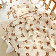 Load image into Gallery viewer, 2042AC-Four Seasons 4-layer cotton yarn lace nap blanket towel quilt 
