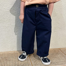 Load image into Gallery viewer, C80526PA- Spring and autumn thin Korean loose cotton casual trousers 
