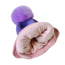 Load image into Gallery viewer, DJ16AC-Autumn and winter warm wool hat + animal scarf two-piece set
