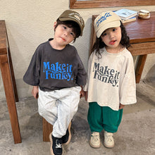 Load image into Gallery viewer, C81113SE- Spring and Autumn Pure Cotton Thin Korean Style Children&#39;s Loose Long Sleeve Top
