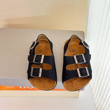 將圖片載入圖庫檢視器 08519AC-夏季韓版兒童軟木勃肯鞋涼鞋
